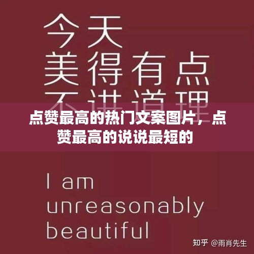 点赞最高的热门文案图片，点赞最高的说说最短的 