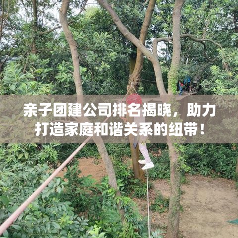亲子团建公司排名揭晓，助力打造家庭和谐关系的纽带！