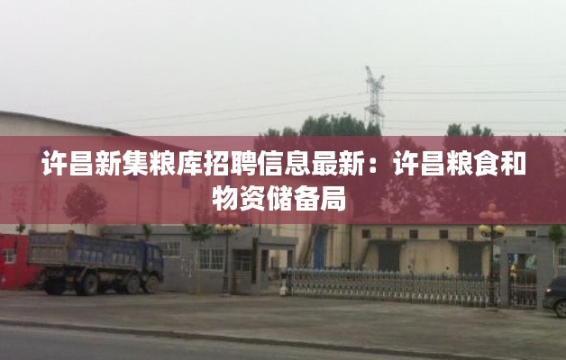 许昌新集粮库招聘信息最新：许昌粮食和物资储备局 