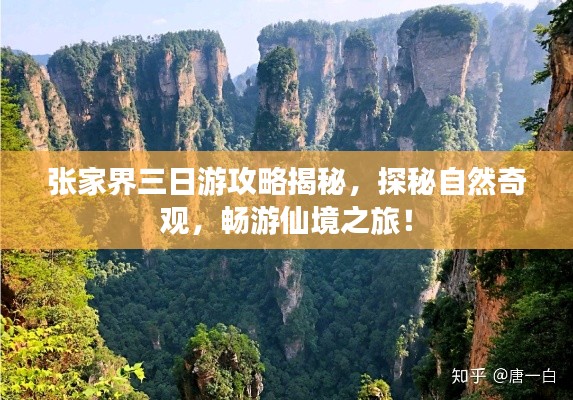 张家界三日游攻略揭秘，探秘自然奇观，畅游仙境之旅！