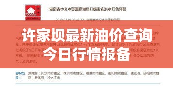 许家坝最新油价查询今日行情报备