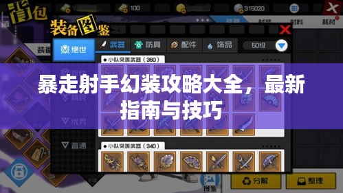 暴走射手幻装攻略大全，最新指南与技巧