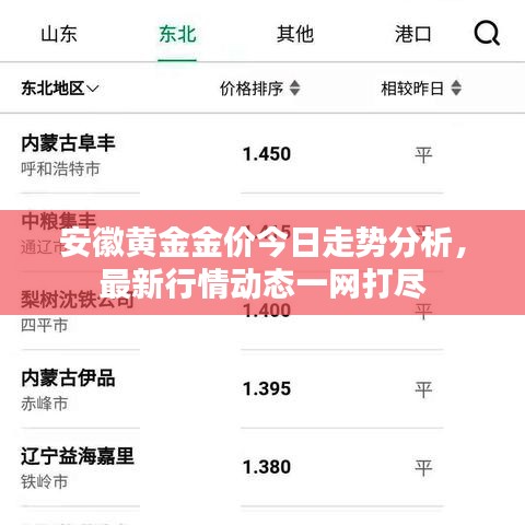 安徽黄金金价今日走势分析，最新行情动态一网打尽