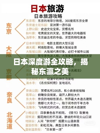 日本深度游全攻略，揭秘东瀛之美