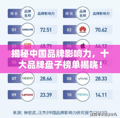 揭秘中国品牌影响力，十大品牌盘子榜单揭晓！