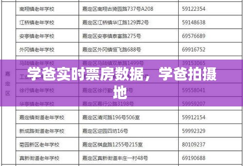 学爸实时票房数据，学爸拍摄地 