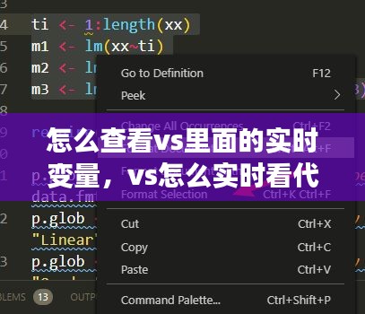 怎么查看vs里面的实时变量，vs怎么实时看代码效果 