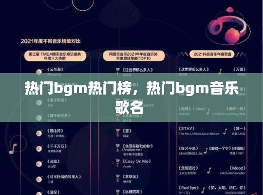 热门bgm热门榜，热门bgm音乐歌名 