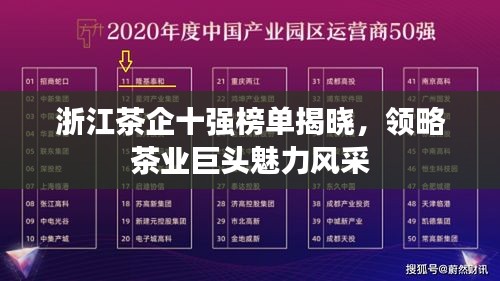 浙江茶企十强榜单揭晓，领略茶业巨头魅力风采