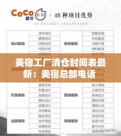 美宿工厂清仓时间表最新：美宿总部电话 