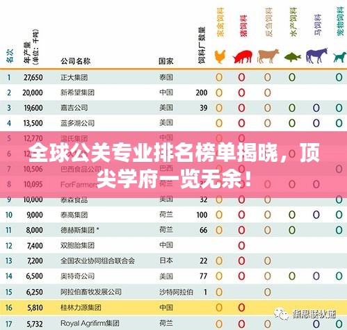 全球公关专业排名榜单揭晓，顶尖学府一览无余！