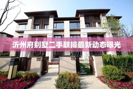 沂州府别墅二手联排最新动态曝光