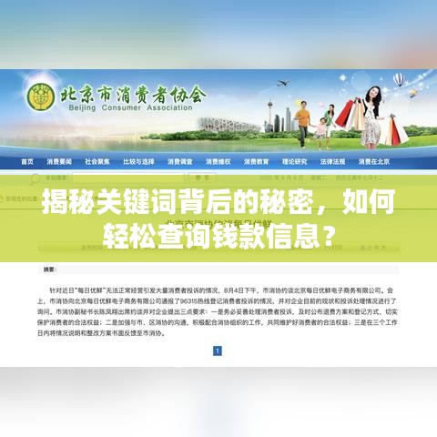 揭秘关键词背后的秘密，如何轻松查询钱款信息？