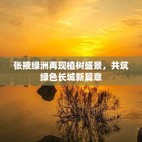 张掖绿洲再现植树盛景，共筑绿色长城新篇章