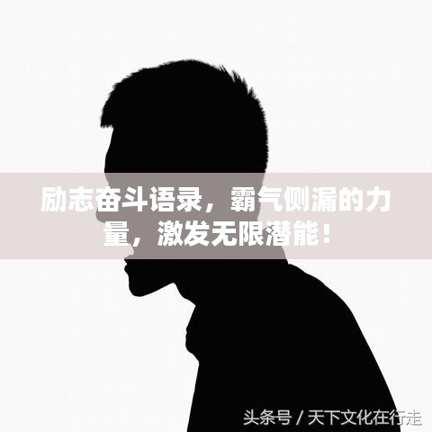 励志奋斗语录，霸气侧漏的力量，激发无限潜能！