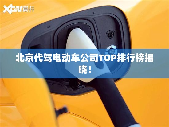 北京代驾电动车公司TOP排行榜揭晓！
