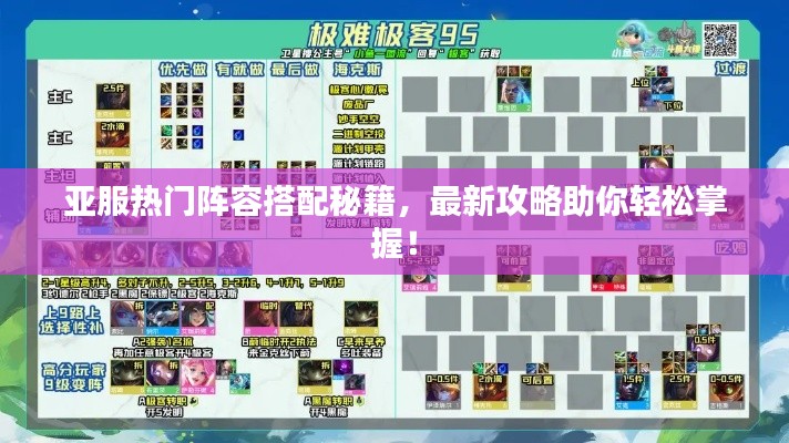 亚服热门阵容搭配秘籍，最新攻略助你轻松掌握！