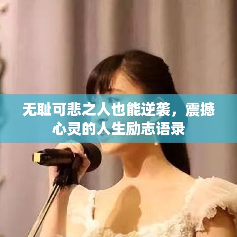 无耻可悲之人也能逆袭，震撼心灵的人生励志语录
