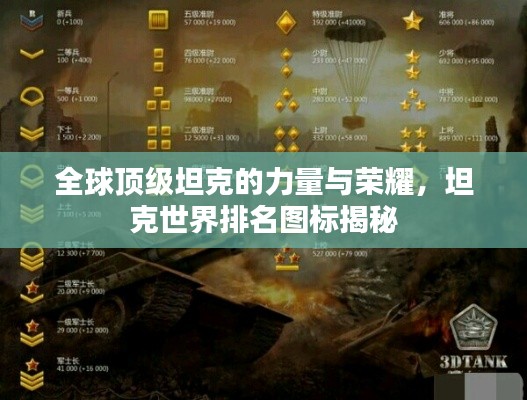 全球顶级坦克的力量与荣耀，坦克世界排名图标揭秘