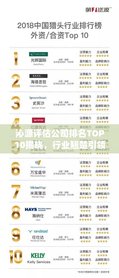 沁源评估公司排名TOP10揭晓，行业翘楚引领发展潮流风向标